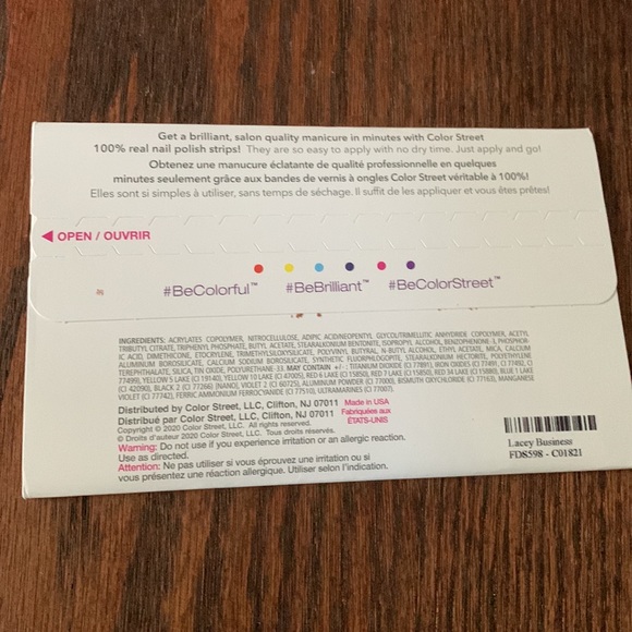 Color Street Lacey Business Nail Strips - Picture 4 of 5